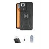 MARSİLYAN™- Redmi Note 12 Pro 4G Kılıf Nova Yansıma Prime - Siyah Joko Magic 5D Cam + Kamera Lens Koruma Cam - SF