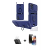 MARSİLYAN™- Redmi Note 12 Pro 4G Kılıf Vadi Form Prime - Siyah 3D Antistatik Mat Seramik Nano Ekran Koruyucu + Kamera Lens Koruma Cam - SF
