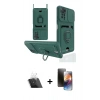 MARSİLYAN™- Redmi Note 12 Pro 4G Kılıf Vadi Form Prime - Siyah 3D Antistatik Mat Seramik Nano Ekran Koruyucu + Kamera Lens Koruma Cam - SF