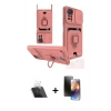 MARSİLYAN™- Redmi Note 12 Pro 4G Kılıf Vadi Form Prime - Siyah 3D Antistatik Mat Seramik Nano Ekran Koruyucu + Kamera Lens Koruma Cam - SF