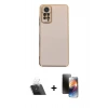 MARSİLYAN™- Redmi Note 12 Pro 4G Kılıf Yankı Serisi - Siyah 3D Antistatik Mat Seramik Nano Ekran Koruyucu + Kamera Lens Koruma Cam - SF