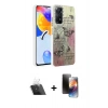 MARSİLYAN™- Redmi Note 12 Pro 4G Kılıf Zirve Modern Prime - Siyah 3D Antistatik Mat Seramik Nano Ekran Koruyucu + Kamera Lens Koruma Cam - SF