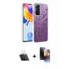 MARSİLYAN™- Redmi Note 12 Pro 4G Kılıf Zirve Modern Prime - Siyah 3D Antistatik Mat Seramik Nano Ekran Koruyucu + Kamera Lens Koruma Cam - SF