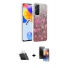 MARSİLYAN™- Redmi Note 12 Pro 4G Kılıf Zirve Modern Prime - Siyah 3D Antistatik Mat Seramik Nano Ekran Koruyucu + Kamera Lens Koruma Cam - SF
