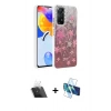 MARSİLYAN™- Redmi Note 12 Pro 4G Kılıf Zirve Modern Prime - Siyah 3D Antistatik Seramik Nano Ekran Koruyucu + Kamera Lens Koruma Cam - SF