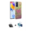 MARSİLYAN™- Redmi Note 12 Pro 4G Kılıf Zirve Modern Prime - Siyah 3D Antistatik Seramik Nano Ekran Koruyucu + Kamera Lens Koruma Cam - SF