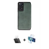 MARSİLYAN™- Redmi Note 12 Pro 4G Kılıf Zirve Yansıma Serisi - Siyah 3D Antistatik Cam Ekran Koruyucu + Kamera Lens Koruma Cam - SF