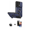 MARSİLYAN™- Redmi Note 13 4G Kılıf Ahenk Klasik - Siyah 3D Antistatik Mat Seramik Nano Ekran Koruyucu + Kamera Lens Koruma Cam - SF
