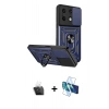 MARSİLYAN™- Redmi Note 13 4G Kılıf Ahenk Klasik - Siyah 3D Antistatik Seramik Nano Ekran Koruyucu + Kamera Lens Koruma Cam - SF
