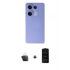 MARSİLYAN™- Redmi Note 13 4G Kılıf Ahenk Serisi - Siyah 6D Antistatik Mat Seramik Hayalet Nano Ekran Koruyucu + Kamera Lens Koruma Cam - SF