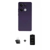 MARSİLYAN™- Redmi Note 13 4G Kılıf Ahenk Serisi - Siyah 6D Antistatik Mat Seramik Hayalet Nano Ekran Koruyucu + Kamera Lens Koruma Cam - SF