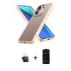 MARSİLYAN™- Redmi Note 13 4G Kılıf Atlas Form - Siyah 6D Antistatik Mat Seramik Hayalet Nano Ekran Koruyucu + Kamera Lens Koruma Cam - SF