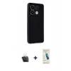 MARSİLYAN™- Redmi Note 13 4G Kılıf Atlas Minimal Prime - Şeffaf Pasifik Cam Ekran Koruyucu + Şeffaf Kamera Lens Koruma Cam