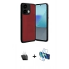 MARSİLYAN™- Redmi Note 13 4G Kılıf Kıvılcım Işık Serisi - Siyah 3D Antistatik Cam Ekran Koruyucu + Kamera Lens Koruma Cam - SF