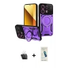 MARSİLYAN™- Redmi Note 13 4G Kılıf Kıvılcım Modern Serisi - Şeffaf Pasifik Cam Ekran Koruyucu + Kamera Lens Koruma Cam - SF