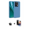 MARSİLYAN™- Redmi Note 13 4G Kılıf Kozmos Yansıma Özel Seri - Siyah 3D Antistatik Mat Seramik Nano Ekran Koruyucu + Kamera Lens Koruma Cam - SF