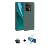 MARSİLYAN™- Redmi Note 13 4G Kılıf Kozmos Yansıma Özel Seri - Siyah 3D Antistatik Seramik Nano Ekran Koruyucu + Kamera Lens Koruma Cam - SF