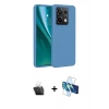 MARSİLYAN™- Redmi Note 13 4G Kılıf Kozmos Yansıma Özel Seri - Siyah 3D Antistatik Seramik Nano Ekran Koruyucu + Kamera Lens Koruma Cam - SF
