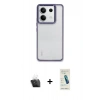 MARSİLYAN™- Redmi Note 13 4G Kılıf Nova Işık Serisi - Şeffaf Pasifik Cam Ekran Koruyucu + Kamera Lens Koruma Cam - SF