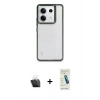 MARSİLYAN™- Redmi Note 13 4G Kılıf Nova Işık Serisi - Şeffaf Pasifik Cam Ekran Koruyucu + Kamera Lens Koruma Cam - SF