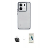 MARSİLYAN™- Redmi Note 13 4G Kılıf Nova Işık Serisi - Şeffaf Pasifik Cam Ekran Koruyucu + Kamera Lens Koruma Cam - SF
