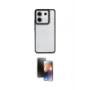 MARSİLYAN™- Redmi Note 13 4G Kılıf Nova Işık Serisi - Siyah 3D Antistatik Mat Seramik Nano Ekran Koruyucu