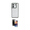 MARSİLYAN™- Redmi Note 13 4G Kılıf Nova Işık Serisi - Siyah 3D Antistatik Mat Seramik Nano Ekran Koruyucu