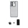 MARSİLYAN™- Redmi Note 13 4G Kılıf Nova Işık Serisi - Siyah 6D Antistatik Mat Seramik Hayalet Nano Ekran Koruyucu + Şeffaf Kamera Lens Koruma Cam