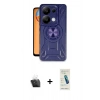 MARSİLYAN™- Redmi Note 13 4G Kılıf Nova Yansıma Prime - Şeffaf Pasifik Cam Ekran Koruyucu + Kamera Lens Koruma Cam - SF