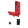 MARSİLYAN™- Redmi Note 13 4G Kılıf Vadi Form Prime - Siyah 3D Antistatik Hayalet Cam Ekran Koruyucu + Kamera Lens Koruma Cam - SF