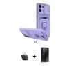 MARSİLYAN™- Redmi Note 13 4G Kılıf Vadi Form Prime - Siyah 3D Antistatik Hayalet Cam Ekran Koruyucu + Kamera Lens Koruma Cam - SF