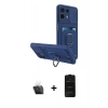 MARSİLYAN™- Redmi Note 13 4G Kılıf Vadi Form Prime - Siyah 6D Antistatik Mat Seramik Hayalet Nano Ekran Koruyucu + Kamera Lens Koruma Cam - SF