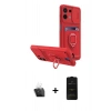 MARSİLYAN™- Redmi Note 13 4G Kılıf Vadi Form Prime - Siyah 6D Antistatik Mat Seramik Hayalet Nano Ekran Koruyucu + Kamera Lens Koruma Cam - SF
