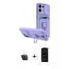 MARSİLYAN™- Redmi Note 13 4G Kılıf Vadi Form Prime - Siyah 6D Antistatik Mat Seramik Hayalet Nano Ekran Koruyucu + Kamera Lens Koruma Cam - SF