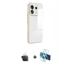 MARSİLYAN™- Redmi Note 13 4G Kılıf Yankı Serisi - Siyah 3D Antistatik Seramik Nano Ekran Koruyucu + Kamera Lens Koruma Cam - SF