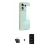 MARSİLYAN™- Redmi Note 13 4G Kılıf Yankı Serisi - Siyah 6D Antistatik Mat Seramik Hayalet Nano Ekran Koruyucu + Şeffaf Kamera Lens Koruma Cam