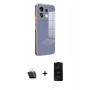 MARSİLYAN™- Redmi Note 13 4G Kılıf Yankı Serisi - Siyah 6D Antistatik Mat Seramik Hayalet Nano Ekran Koruyucu + Şeffaf Kamera Lens Koruma Cam