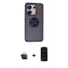MARSİLYAN™- Redmi Note 13 4G Kılıf Yörünge Çizgi - Siyah 6D Antistatik Mat Seramik Hayalet Nano Ekran Koruyucu + Şeffaf Kamera Lens Koruma Cam