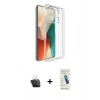MARSİLYAN™- Redmi Note 13 4G Kılıf Zirve Doku - Şeffaf Pasifik Cam Ekran Koruyucu + Kamera Lens Koruma Cam - SF