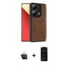 MARSİLYAN™- Redmi Note 13 4G Kılıf Zirve Yansıma Serisi - Siyah 6D Antistatik Mat Seramik Hayalet Nano Ekran Koruyucu + Kamera Lens Koruma Cam - SF