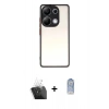 MARSİLYAN™- Redmi Note 13 Pro 4G Kılıf Ahenk Çizgi Serisi - Siyah Joko Magic 5D Cam + Kamera Lens Koruma Cam - SF