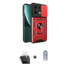 MARSİLYAN™- Redmi Note 13 Pro 4G Kılıf Ahenk Klasik - Siyah Joko Magic 5D Cam + Kamera Lens Koruma Cam - SF