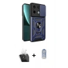 MARSİLYAN™- Redmi Note 13 Pro 4G Kılıf Ahenk Klasik - Siyah Joko Magic 5D Cam + Kamera Lens Koruma Cam - SF