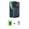 MARSİLYAN™- Redmi Note 13 Pro 4G Kılıf Ahenk Klasik - Siyah Joko Magic 5D Cam + Raze Metal Kamera Lens - SH