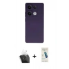 MARSİLYAN™- Redmi Note 13 Pro 4G Kılıf Ahenk Serisi - Şeffaf Pasifik Cam Ekran Koruyucu + Kamera Lens Koruma Cam - SF