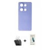 MARSİLYAN™- Redmi Note 13 Pro 4G Kılıf Ahenk Serisi - Şeffaf Pasifik Cam Ekran Koruyucu + Kamera Lens Koruma Cam - SF