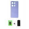 MARSİLYAN™- Redmi Note 13 Pro 4G Kılıf Ahenk Serisi - Siyah 6D Antistatik Mat Seramik Hayalet Nano Ekran Koruyucu + Raze Metal Kamera Lens - SH