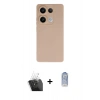 MARSİLYAN™- Redmi Note 13 Pro 4G Kılıf Ahenk Serisi - Siyah Joko Magic 5D Cam + Kamera Lens Koruma Cam - SF