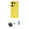MARSİLYAN™- Redmi Note 13 Pro 4G Kılıf Ahenk Serisi - Siyah Joko Magic 5D Cam + Kamera Lens Koruma Cam - SF