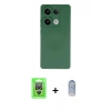 MARSİLYAN™- Redmi Note 13 Pro 4G Kılıf Ahenk Serisi - Siyah Joko Magic 5D Cam + Raze Metal Kamera Lens - GS